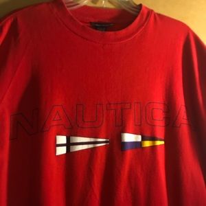 Red Nautica shirt